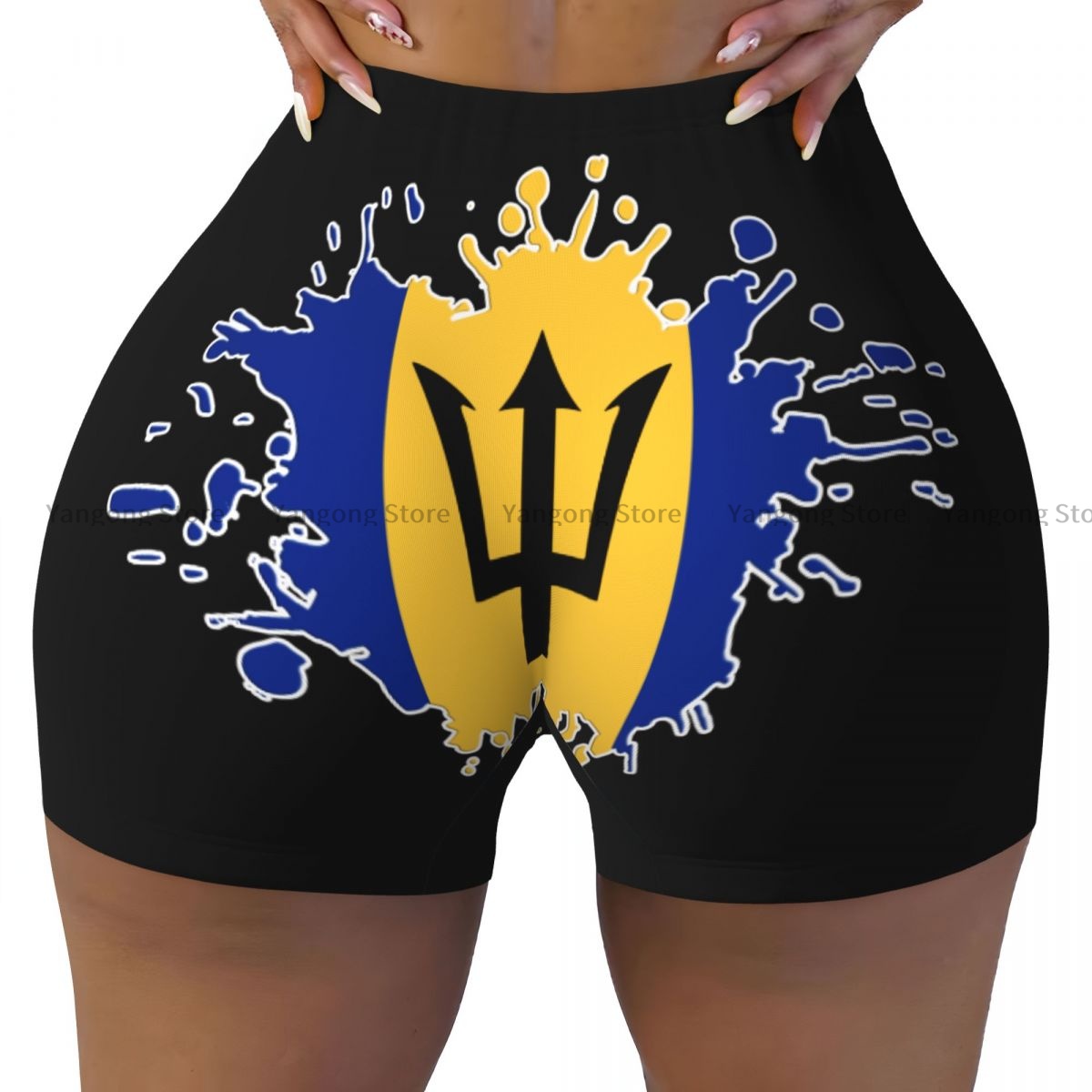 Yoga Fitness Yoga - Sexy tight hip sports shorts Abstract