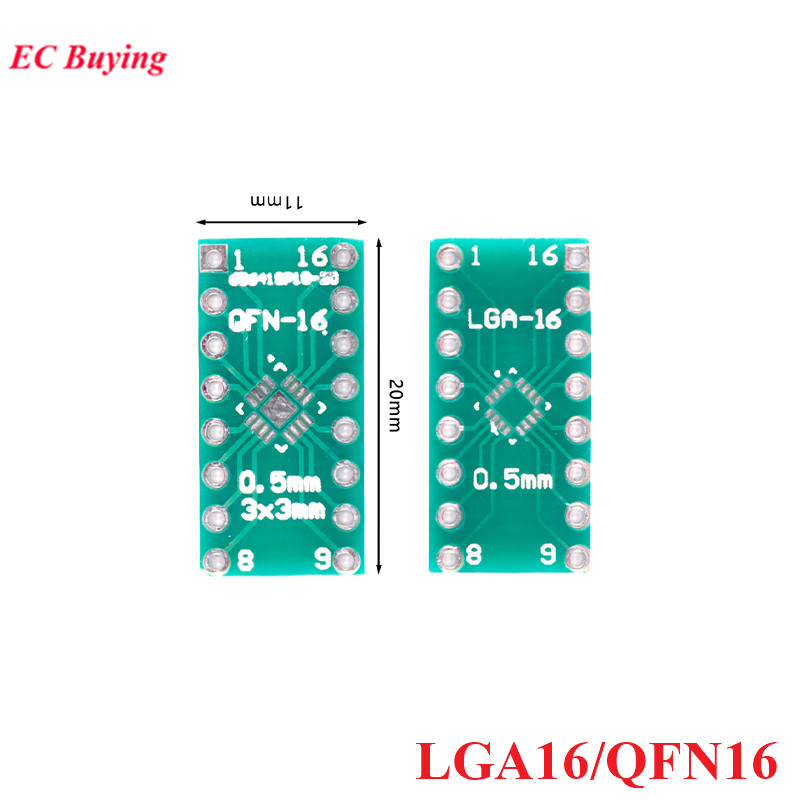 Dip Bar Parallel - 20/10PCS LGA16 QFN16 Transfer Board Adapter