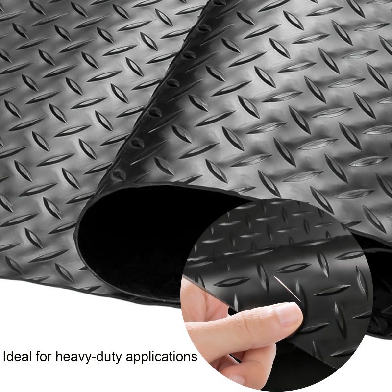 Rubber Diamond Floor Mat - Dur - Gym Floor Mats ulasan dan harga
