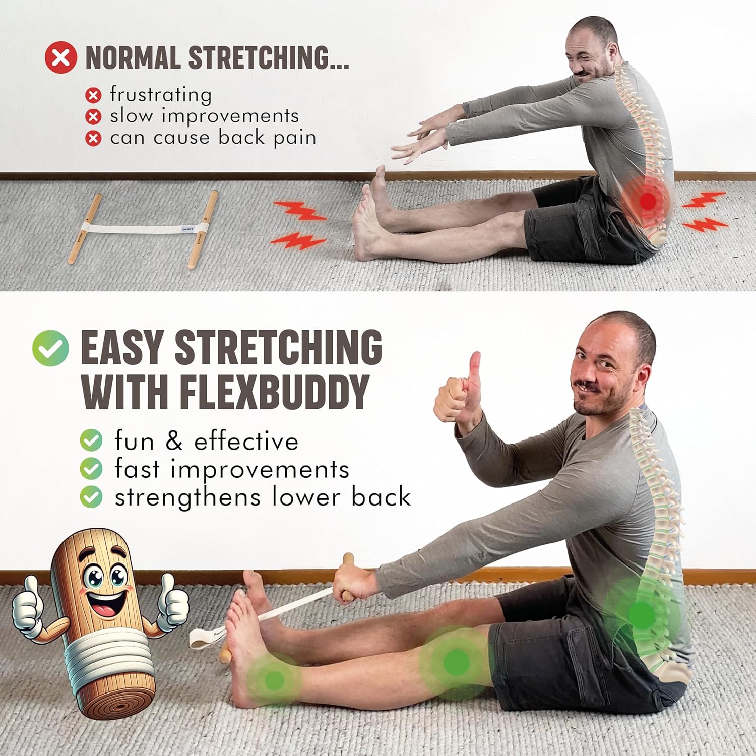 Hamstring Stretcher Adjustable - Yoga Fitness Yoga ulasan dan harga