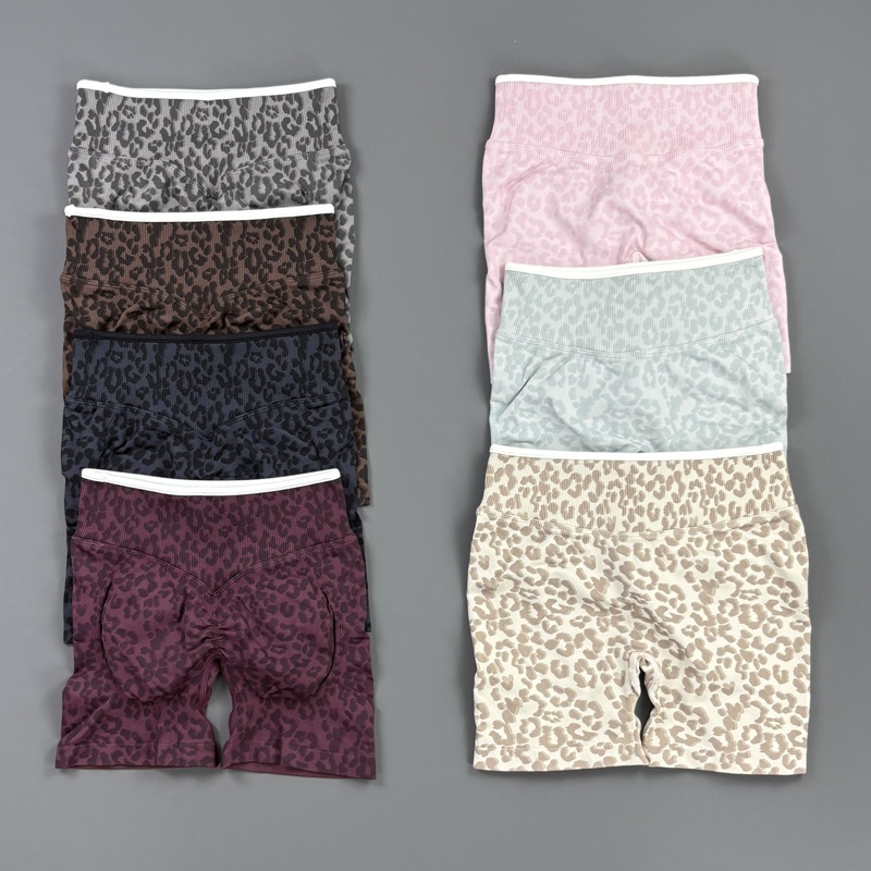 HISTELLO Gym Shorts Leopard Pr - Yoga En Fitness ulasan dan harga