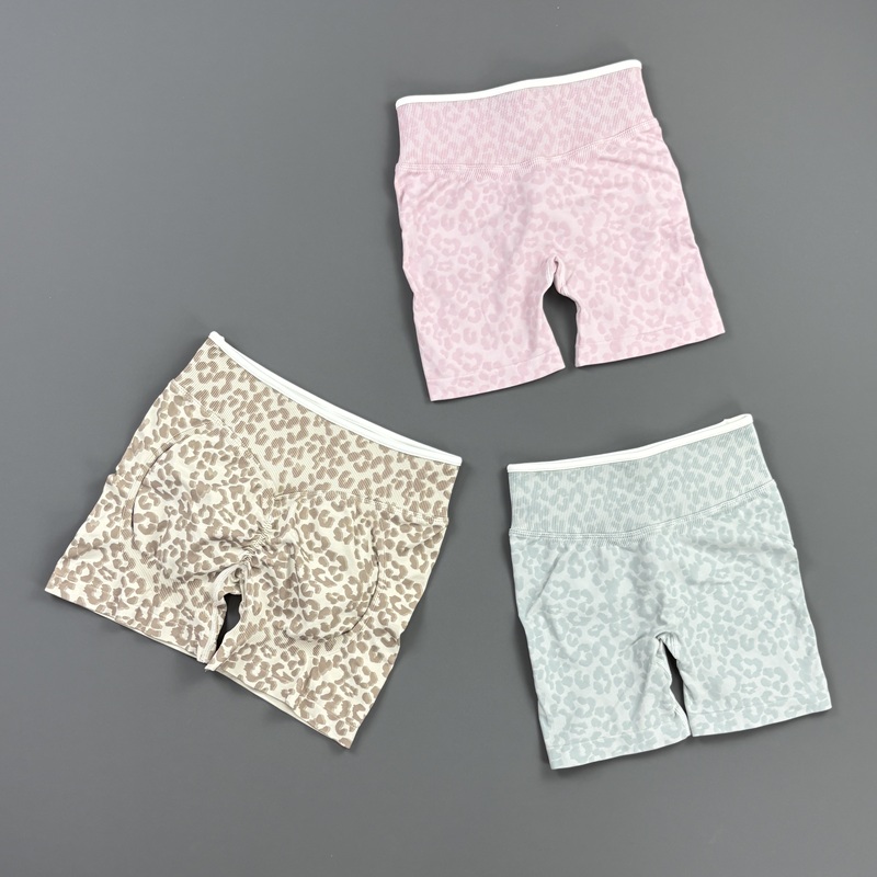 HISTELLO Gym Shorts Leopard Pr - Yoga En Fitness ulasan dan harga
