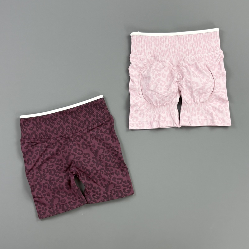 HISTELLO Gym Shorts Leopard Pr - Yoga En Fitness ulasan dan harga