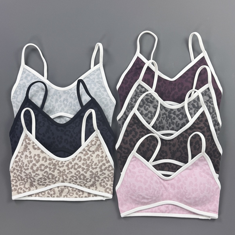 Sports Bra Women Leopard Print - Yoga Fitness Stretching ulasan dan harga