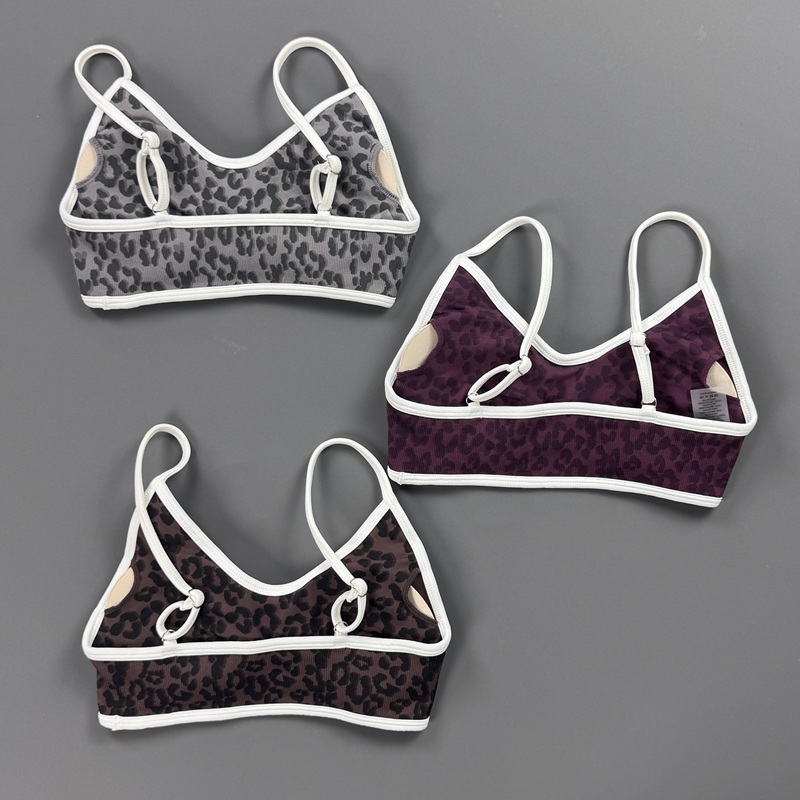Sports Bra Women Leopard Print - Yoga Fitness Stretching ulasan dan harga