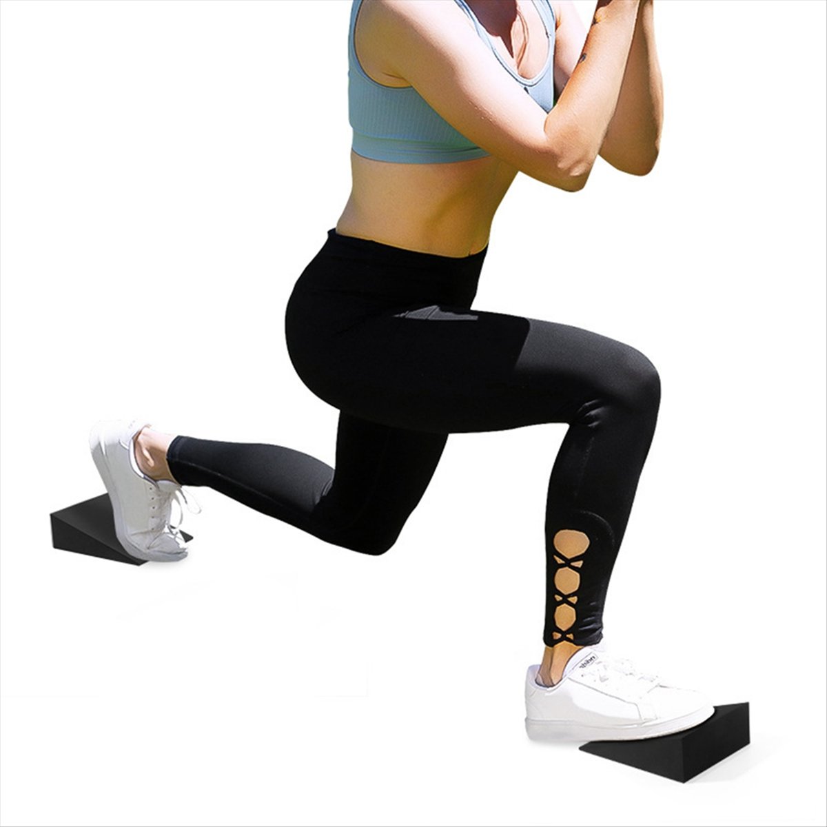 ABXY 2Pcs Yoga Wedge Blocks EV - Yoga Fitness Stretching ulasan dan harga