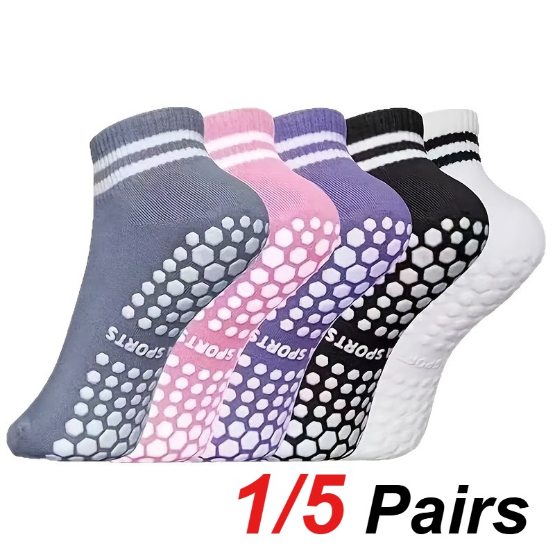 1/5 Pair Women's Silicone Anti - Yoga Fitness Yoga ulasan dan harga