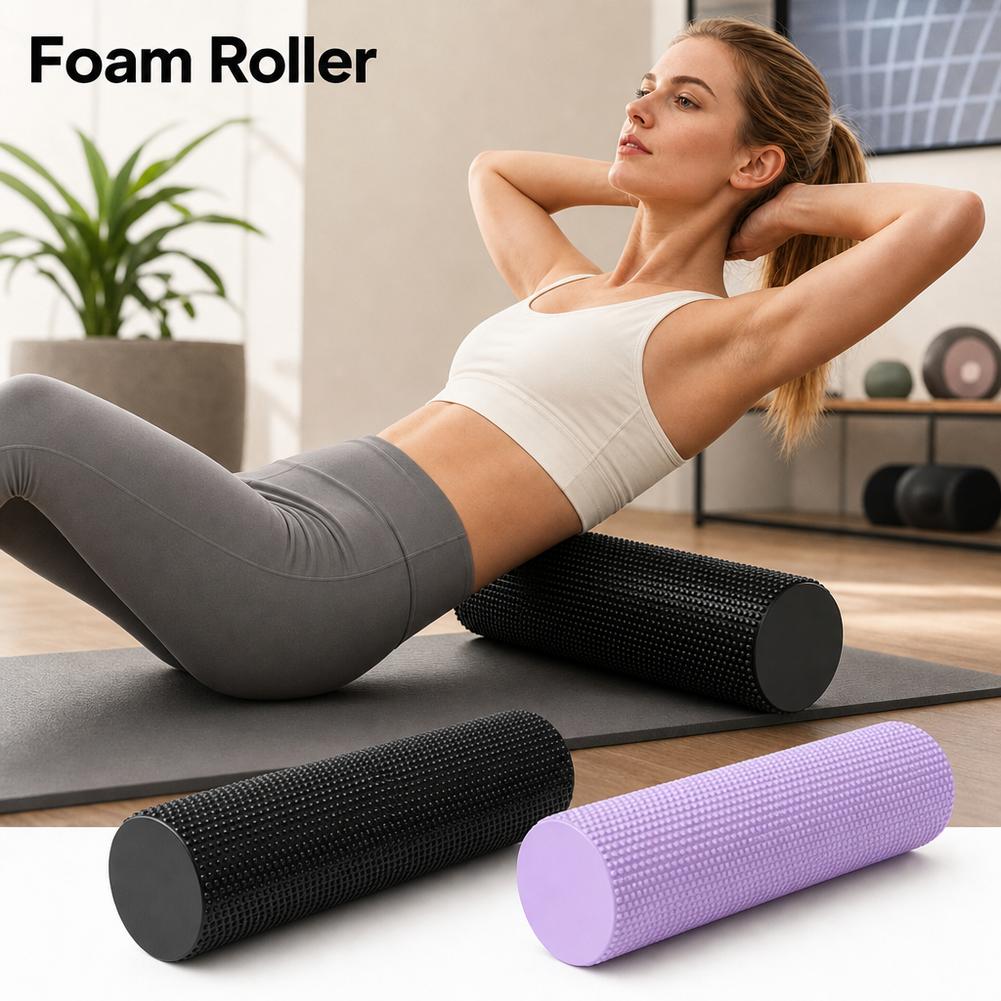 EVA Yoga Foam Roller High Dens - Yoga Fitness Stretching ulasan dan harga