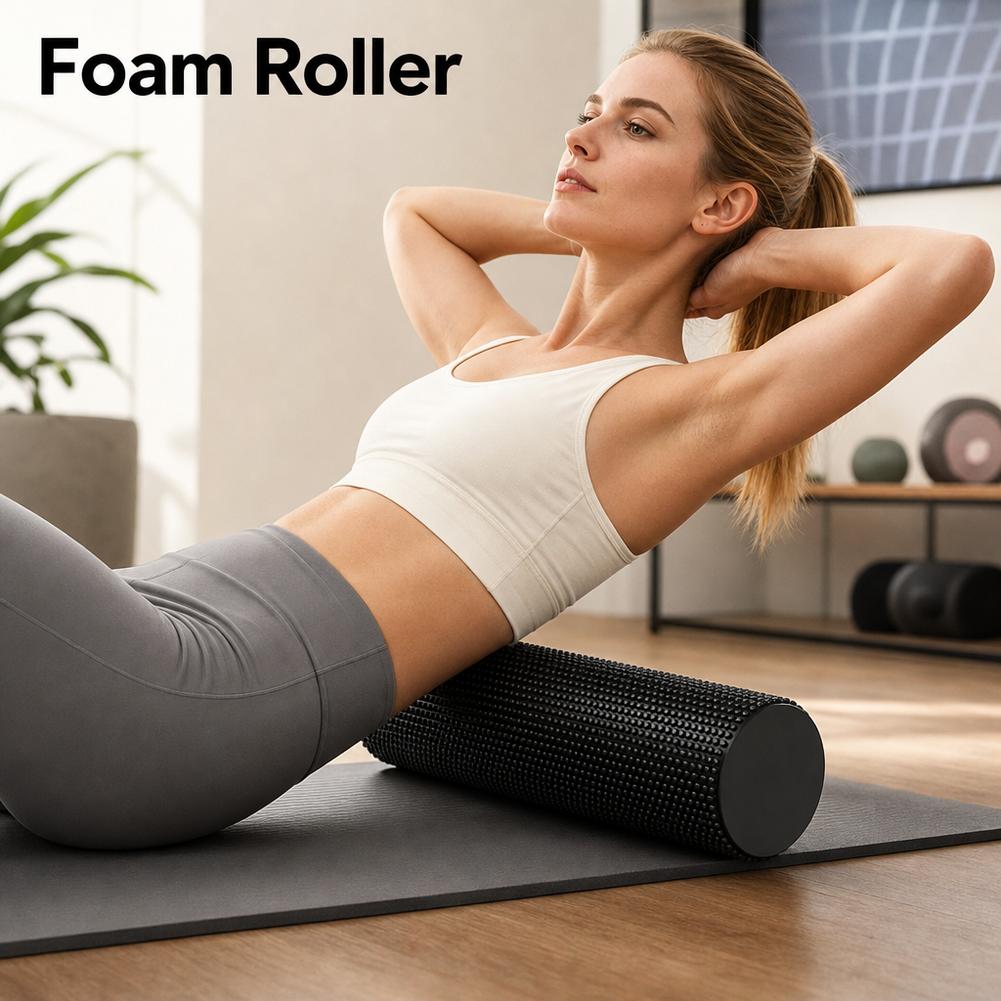 EVA Yoga Foam Roller High Dens - Yoga Fitness Stretching ulasan dan harga