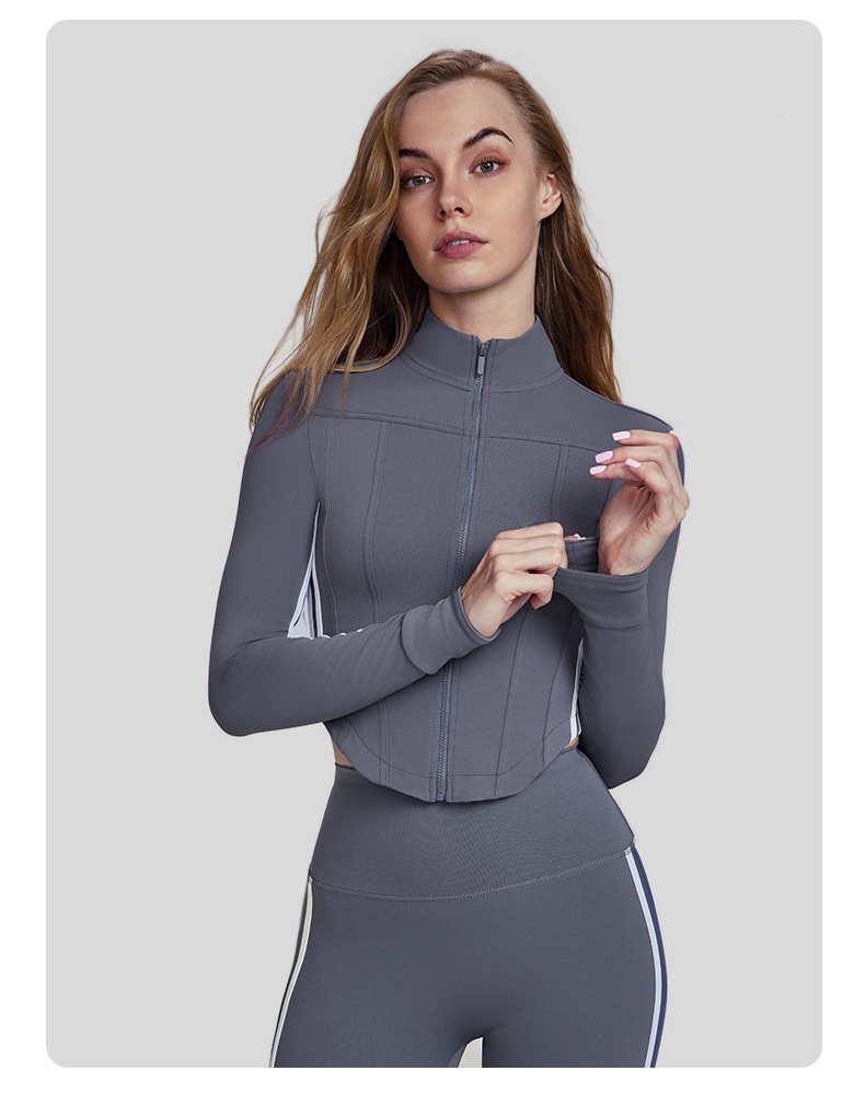 Women Striped Fall Workout Set - Yoga Fitness Stretching ulasan dan harga