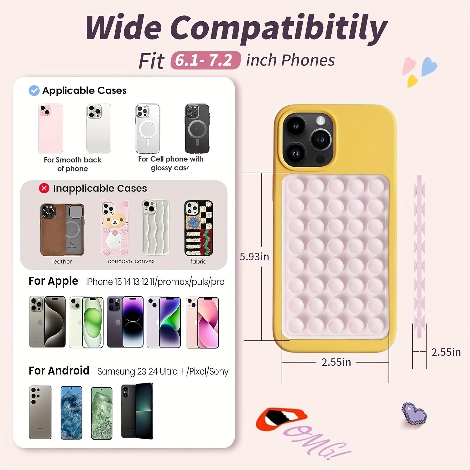 2pcs Double-Sided Silicone Suc - Yoga Fitness Yoga ulasan dan harga