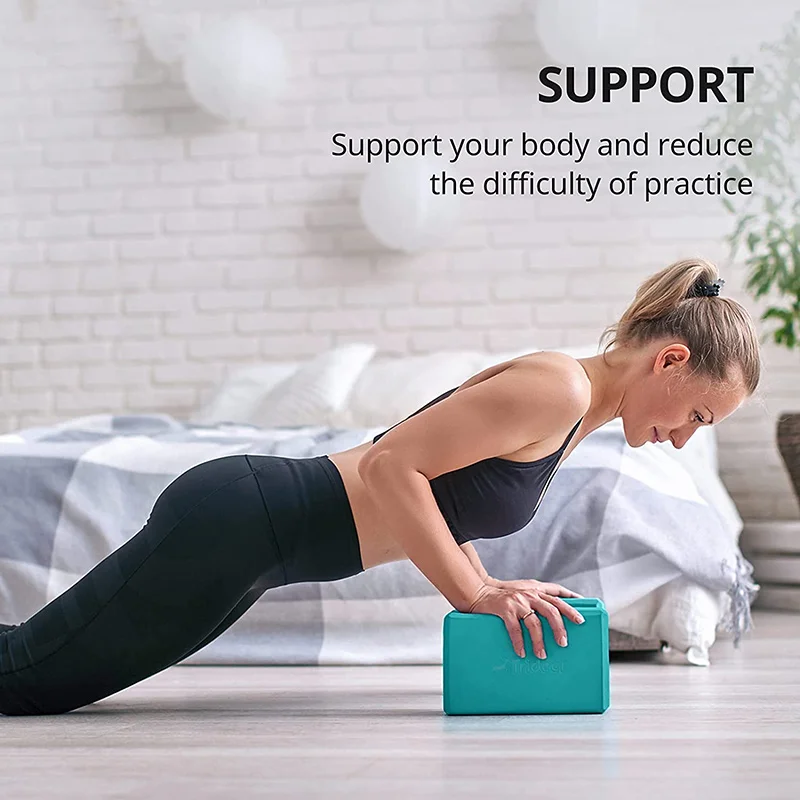 Yoga Building Blocks Cubes Pil - Gym Floor Mats ulasan dan harga