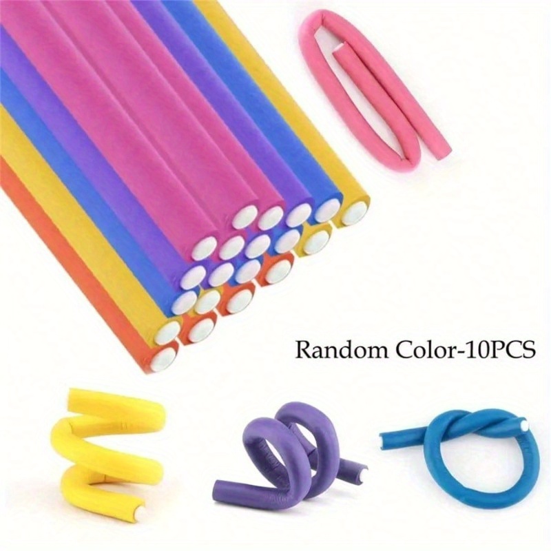 10pc Flexible Heatless Hair Ro - Foam Roller ulasan dan harga